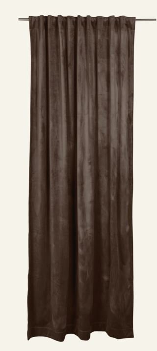 Mali velour verho saksanpähkinä