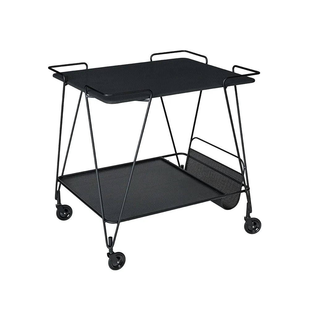 GUBI Matégot Trolley -tarjoiluvaunu Black