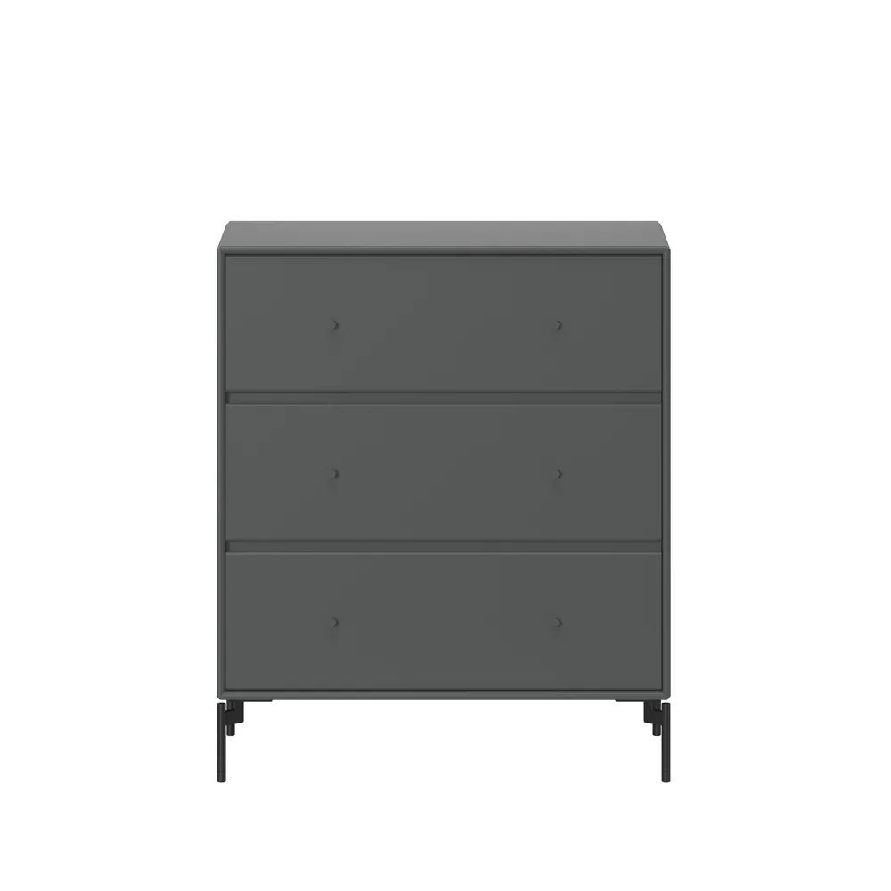 Montana Carry lipasto Anthracite 04, mustaksi lakatut jalat
