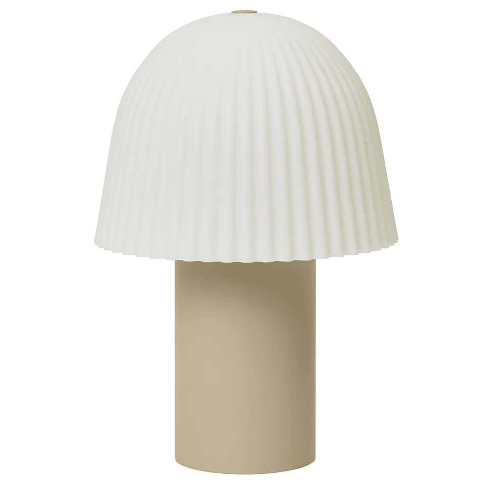Ferm Living, Frill Portable Lamp Cashmere/White