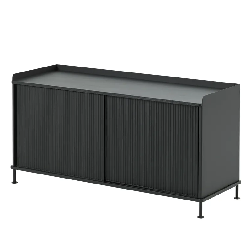 Muuto, Enfold senkki 124 x 45 cm - Black Anthracite Black
