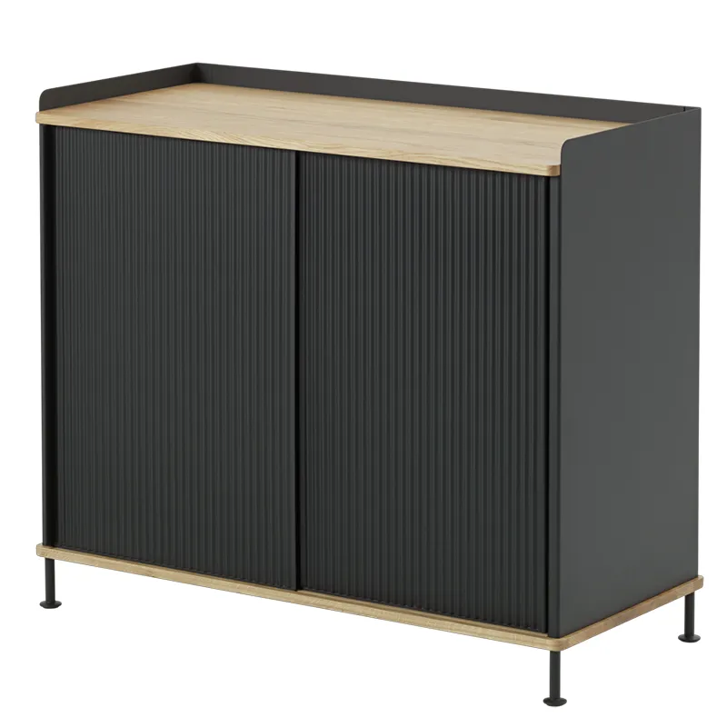 Muuto, Enfold senkki 100 x 45 cm - oiled oak Anthracite Black