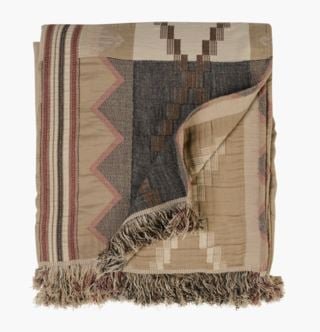 Navajo torkkupeitto moniväri/ruskea