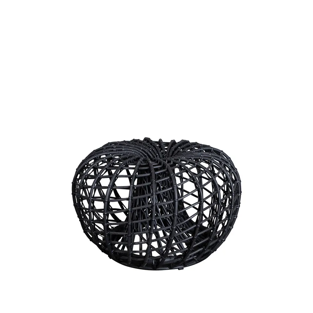Cane-line Nest pöytä/jalkarahi Lava grey, pieni