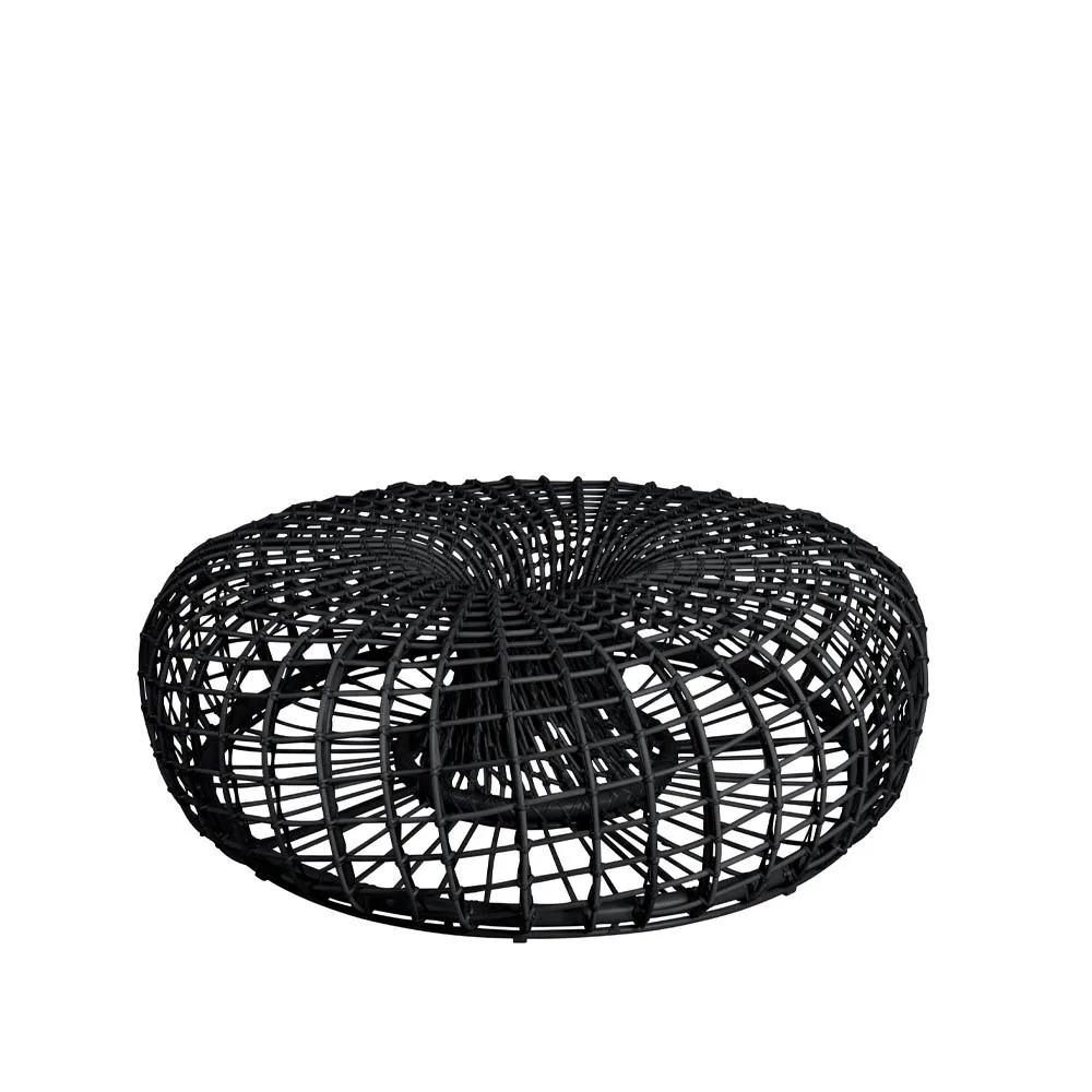 Cane-line Nest pöytä/jalkarahi Lava grey, suuri