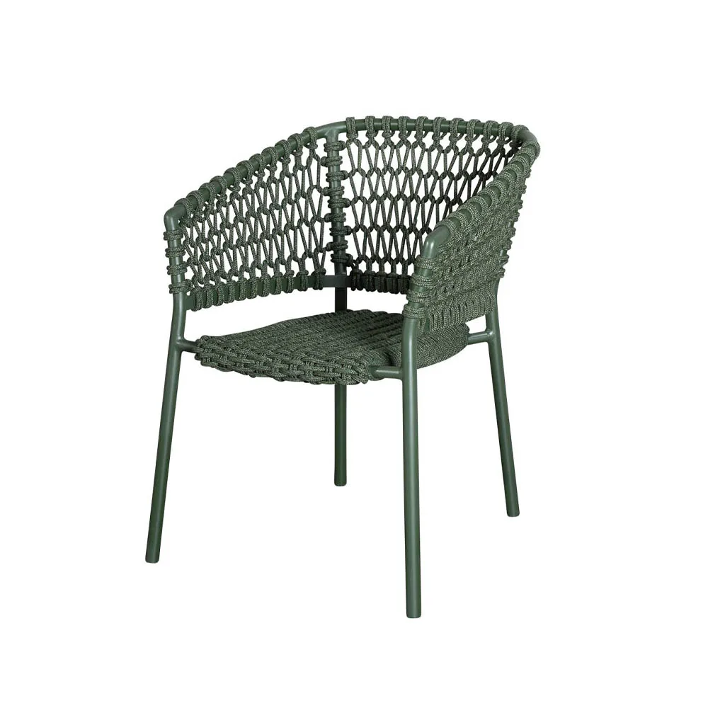 Cane-line Ocean nojatuoli soft rope Dark green