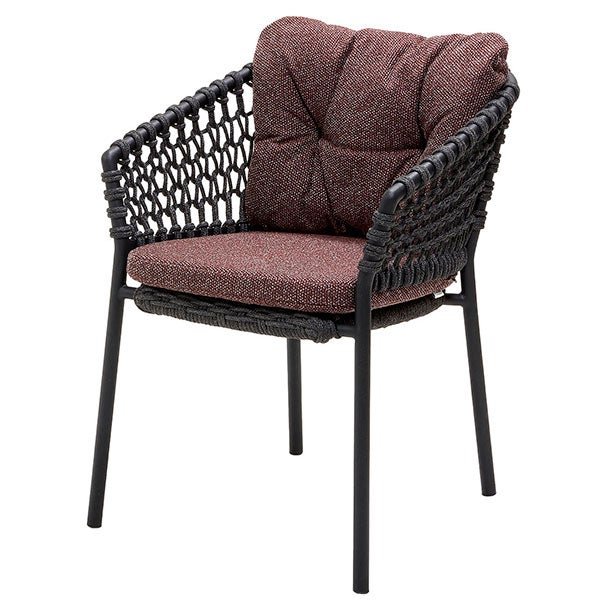 Cane-line, Ocean Chair Harmaa sis. tyynyt