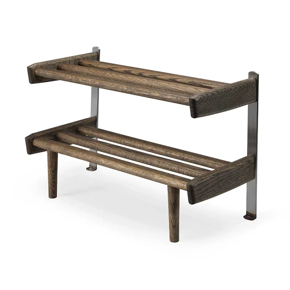 Oscarssons Möbel, Meja Kenkähylly Lattia 59 cm Savutammi