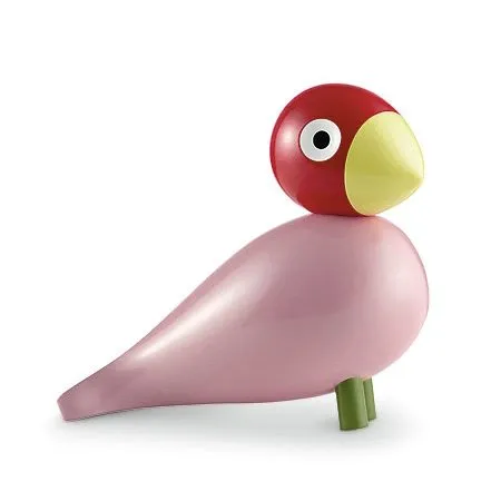 Kay Bojesen Denmark Song Bird Ruth puulintu Vaaleanpunainen
