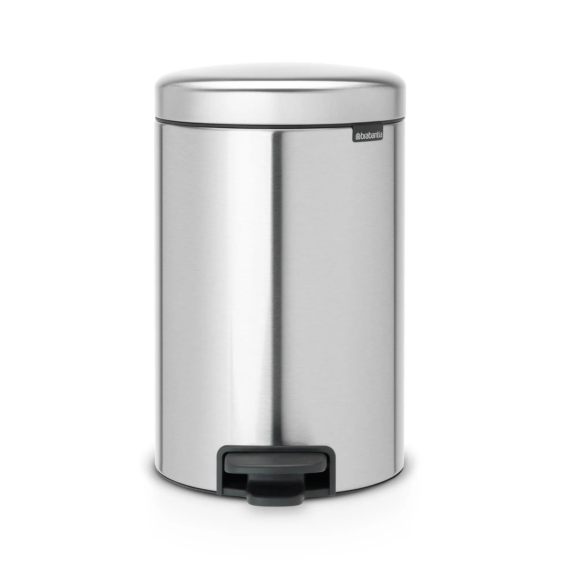 Brabantia New Icon poljinroskis 12 litraa matt steel fingerproof (matta teräs)