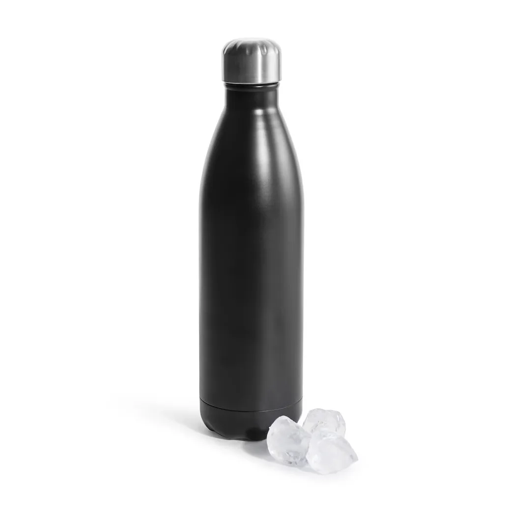Sagaform To Go -teräspullo 75 cl Musta