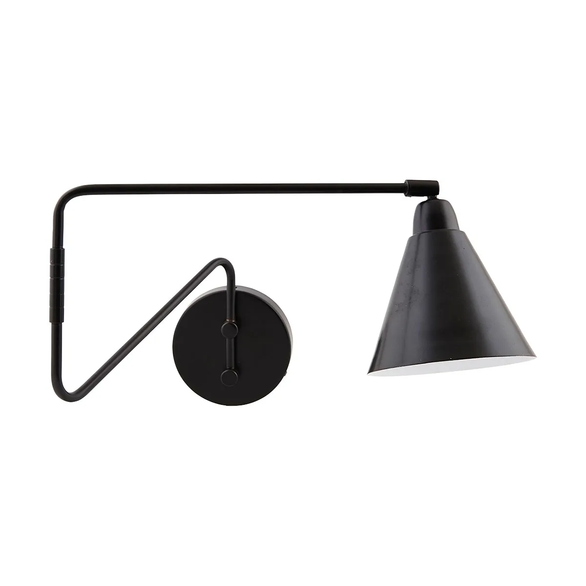 House Doctor Game -seinälamppu musta suuri, 76 cm