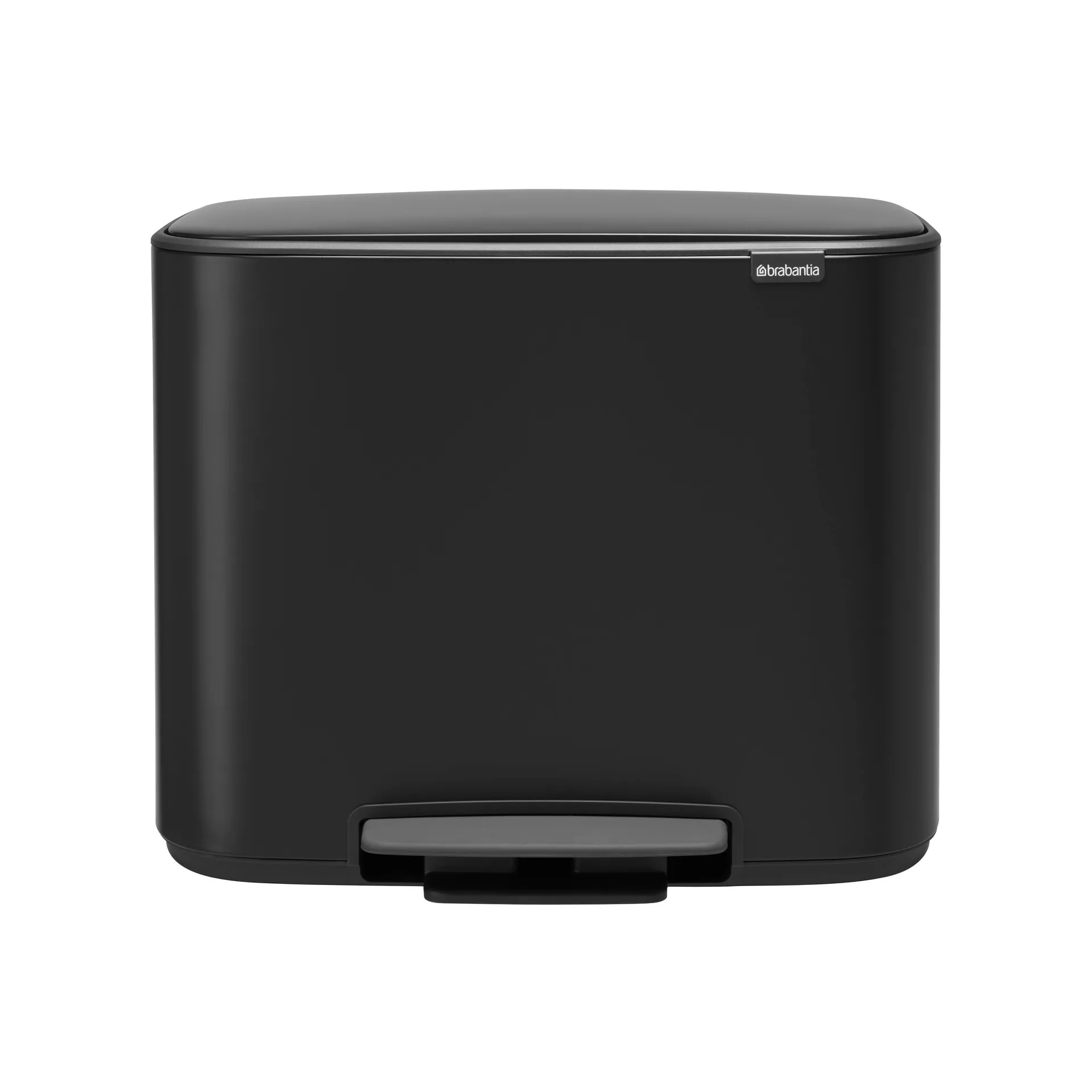 Brabantia Bo poljinroskasäiliö 11 + 23 l matto musta