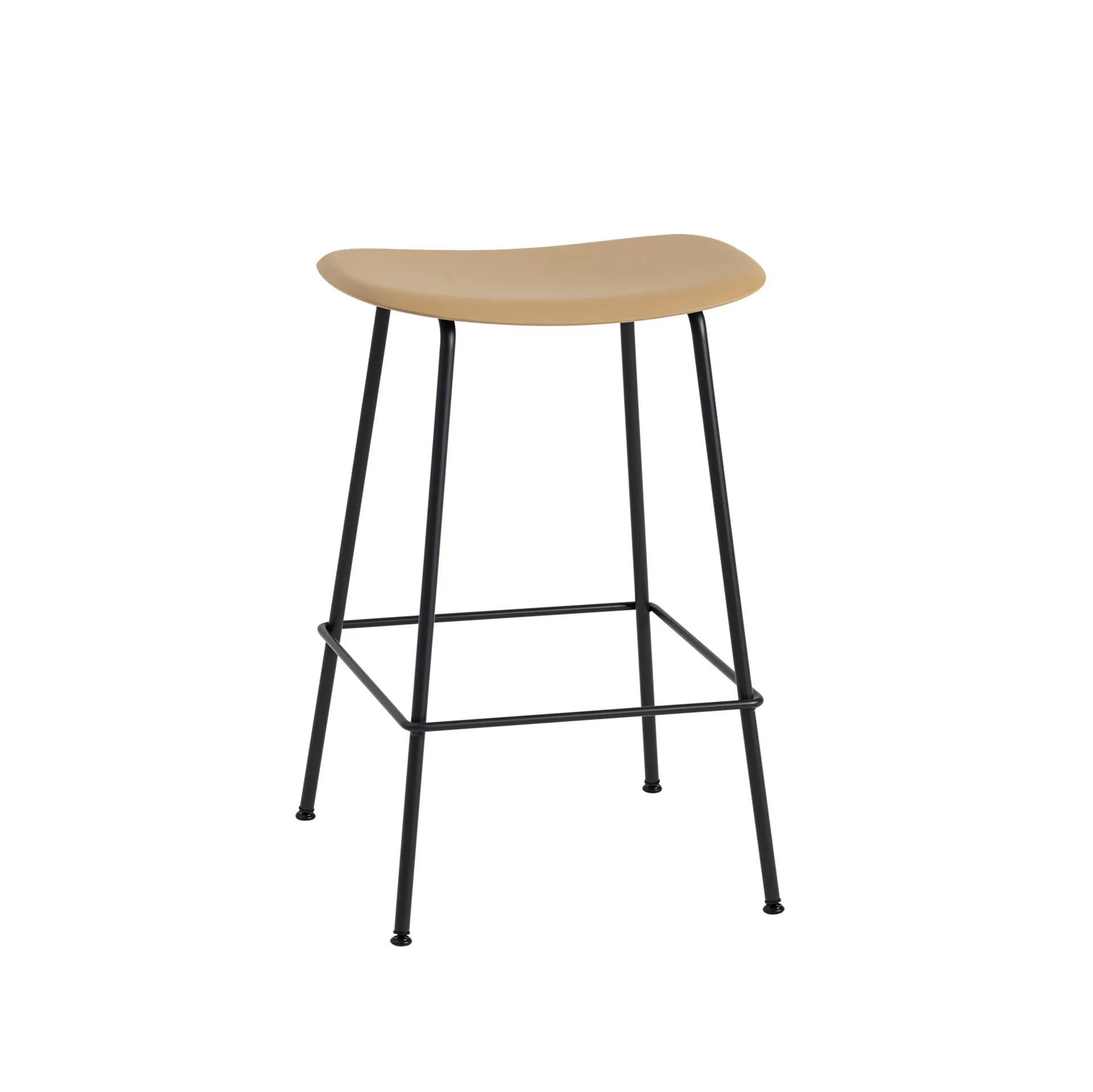Muuto Fiber Tube baarijakkara 65 cm okra-musta