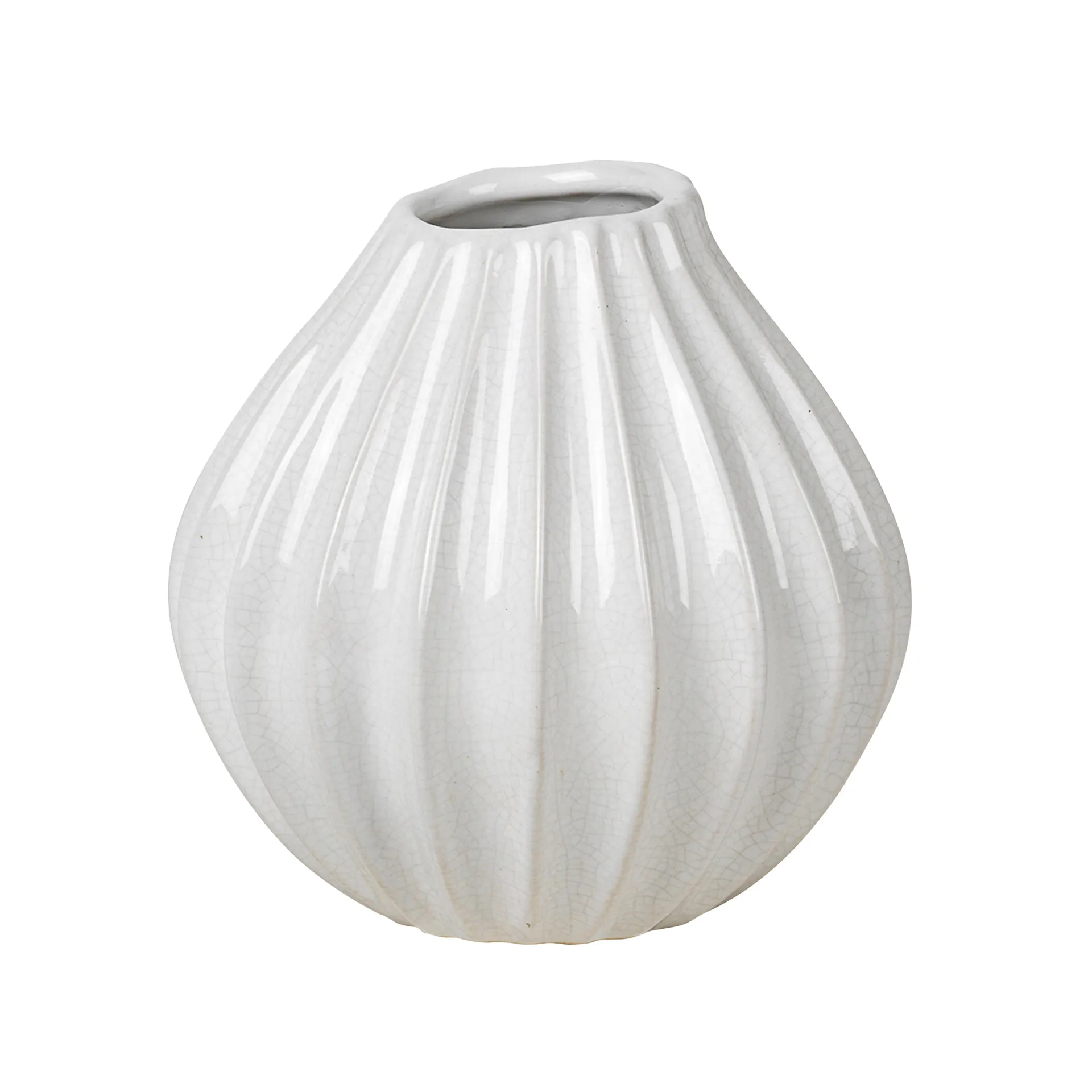 Broste Copenhagen Wide maljakko, ivory 15 cm