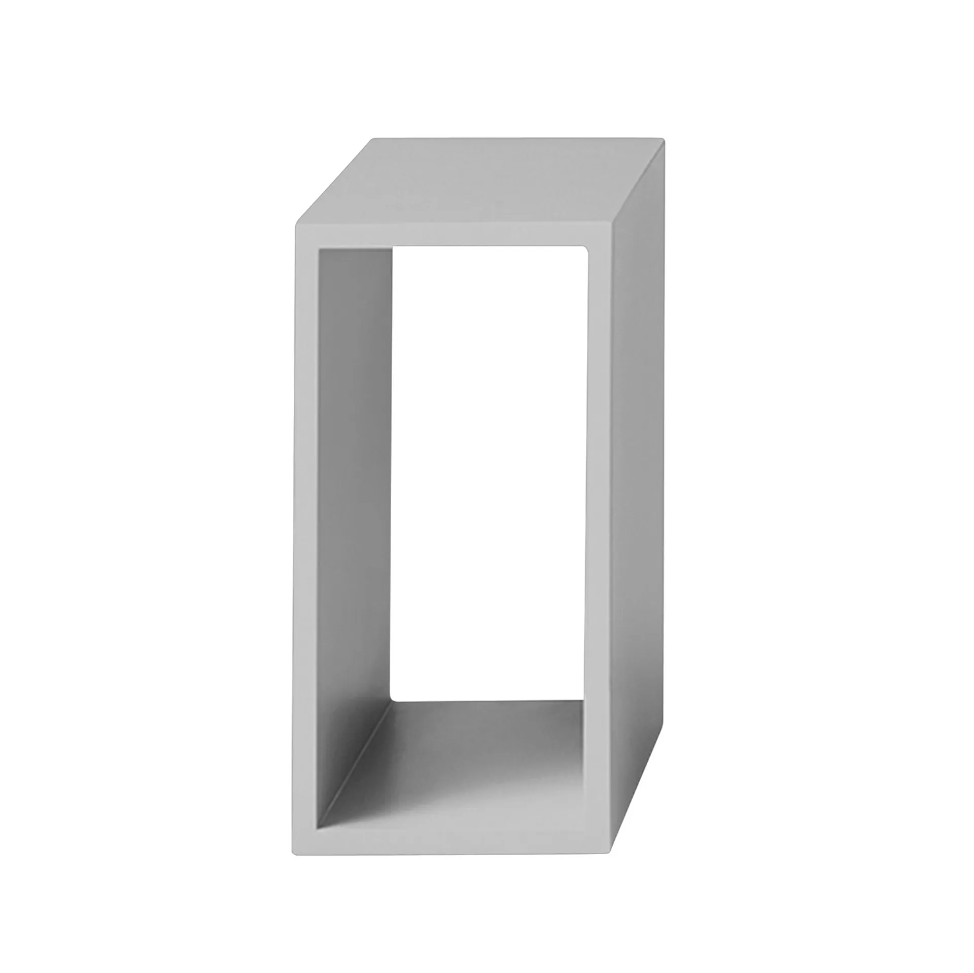 Muuto Stacked 2.0 hyllyjärjestelmä avoin, small vaaleanharmaa