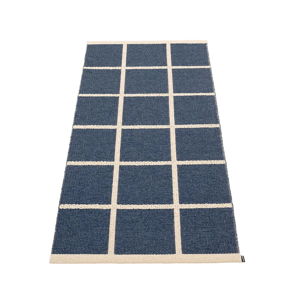 Pappelina, Kudottu Matto Criss Dark Blue 70x150 cm