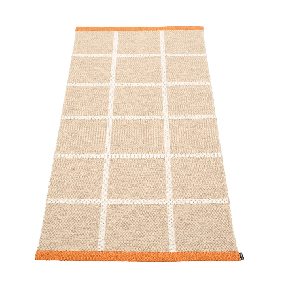 Pappelina, Kudottu Matto Criss Beige 70x150 cm