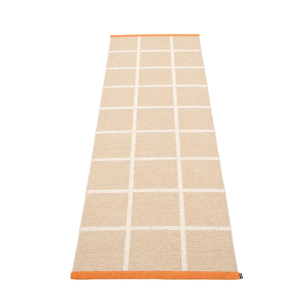 Pappelina, Kudottu Matto Criss Beige 70x225 cm