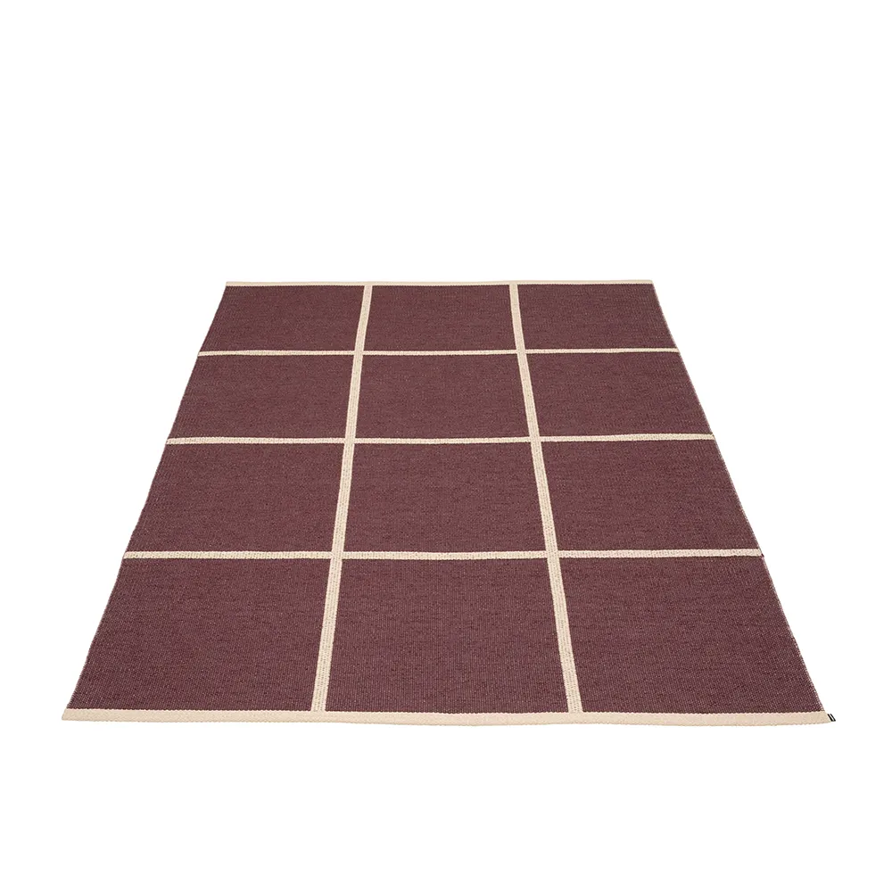 Pappelina, Kudottu Matto Criss Burgundy 180x260 cm