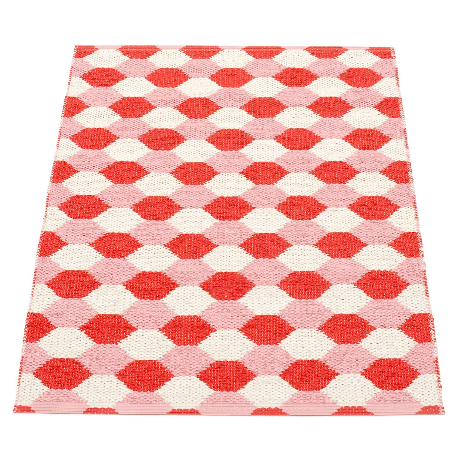 Pappelina, Dana matto 70x100 cm coral red / piglet / vanilla