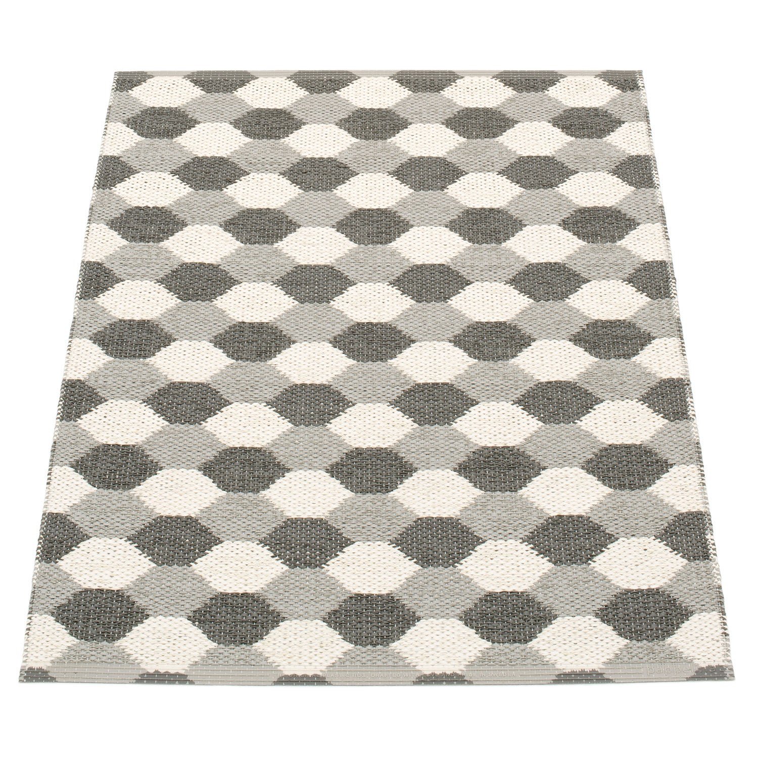 Pappelina, Dana matto 70x100 cm warm grey / charcoal / vanilla