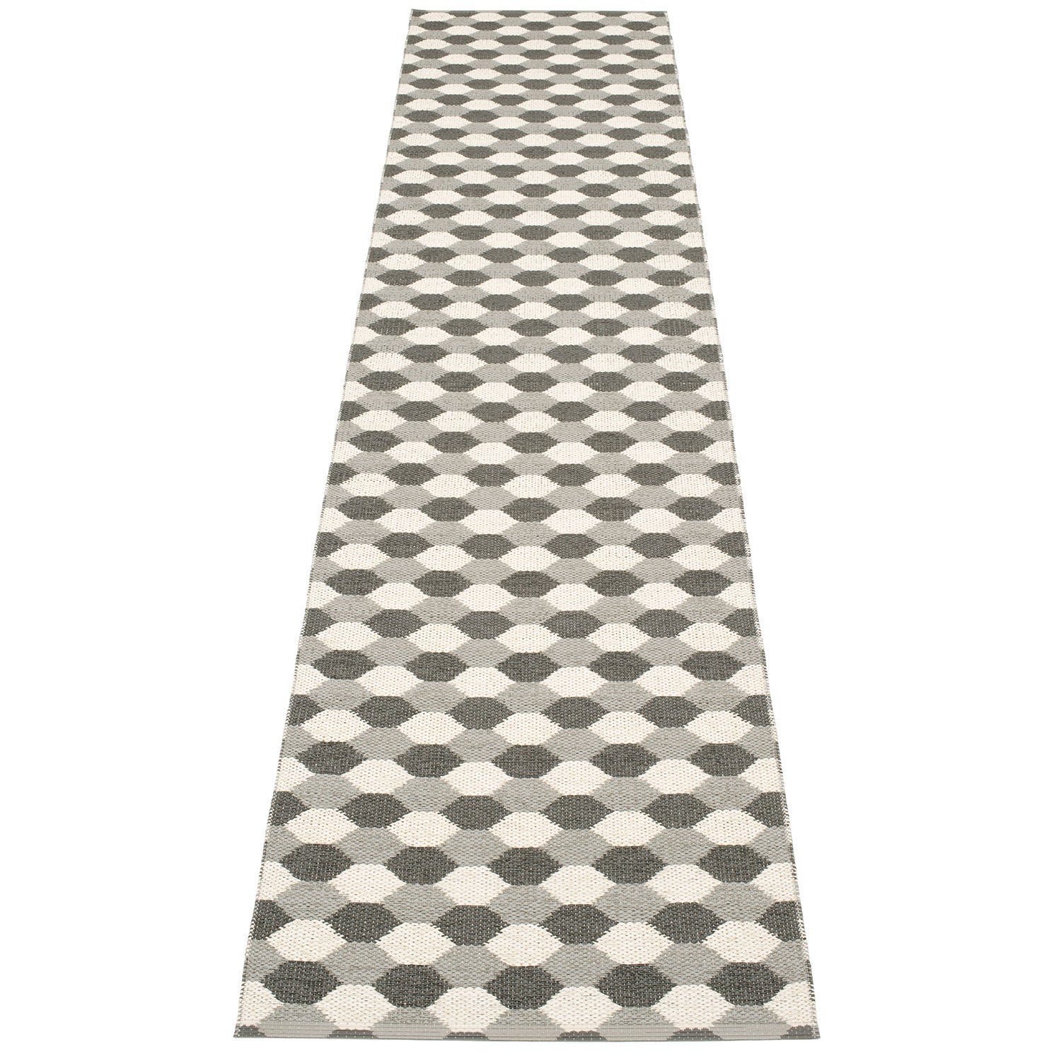Pappelina, Dana matto 70x335 cm warm grey / charcoal / vanilla