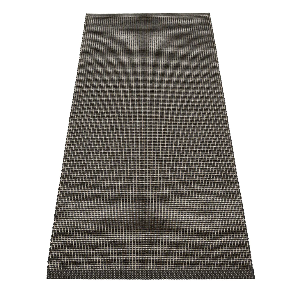Pappelina, Emm matto 70x180 cm Black/Linen Metallic