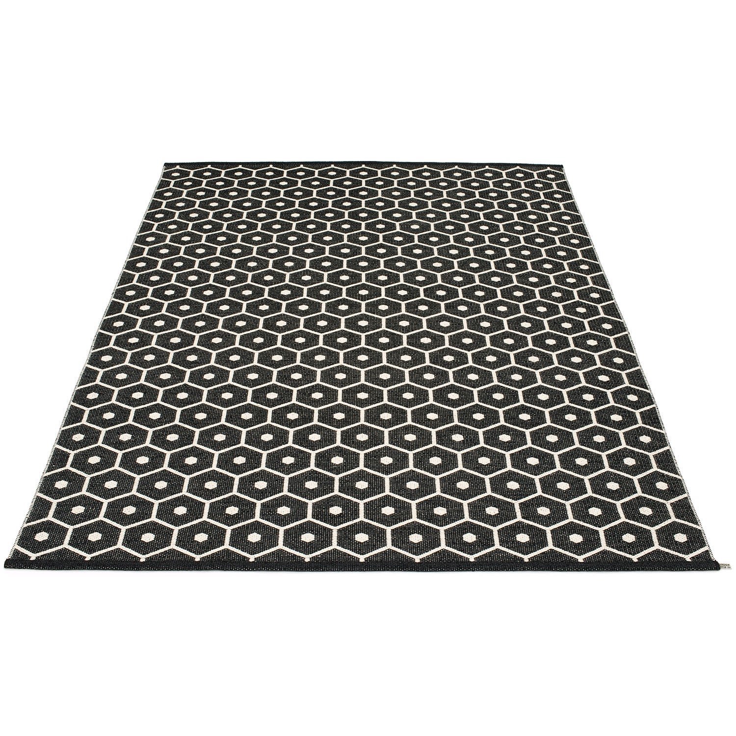 Pappelina, Honey matto 180x260 cm black / vanilla