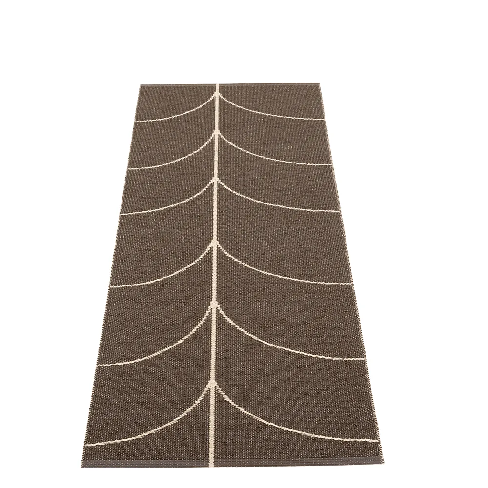 Pappelina, Kudottu Matto Leif Dark Brown 70x180 cm