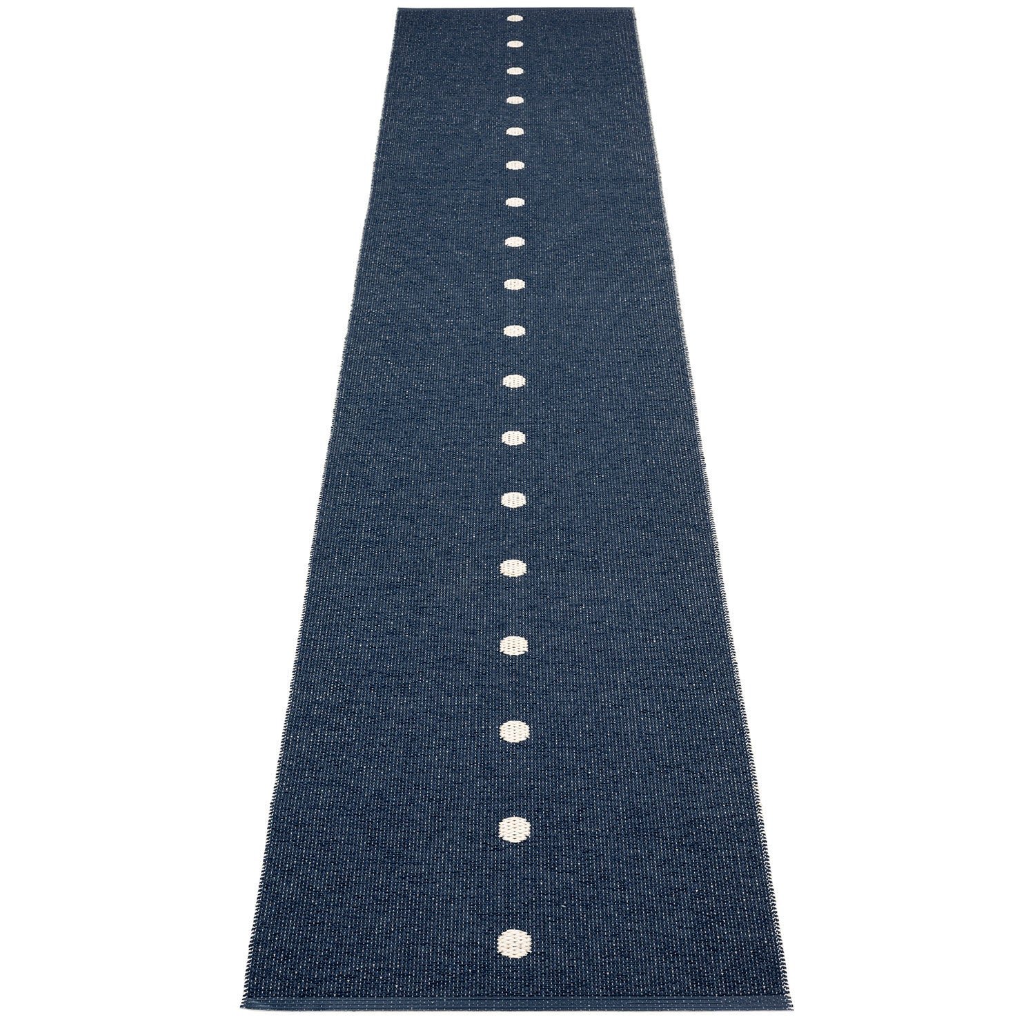 Pappelina, Peg matto 70x360 cm dark blue / vanilla