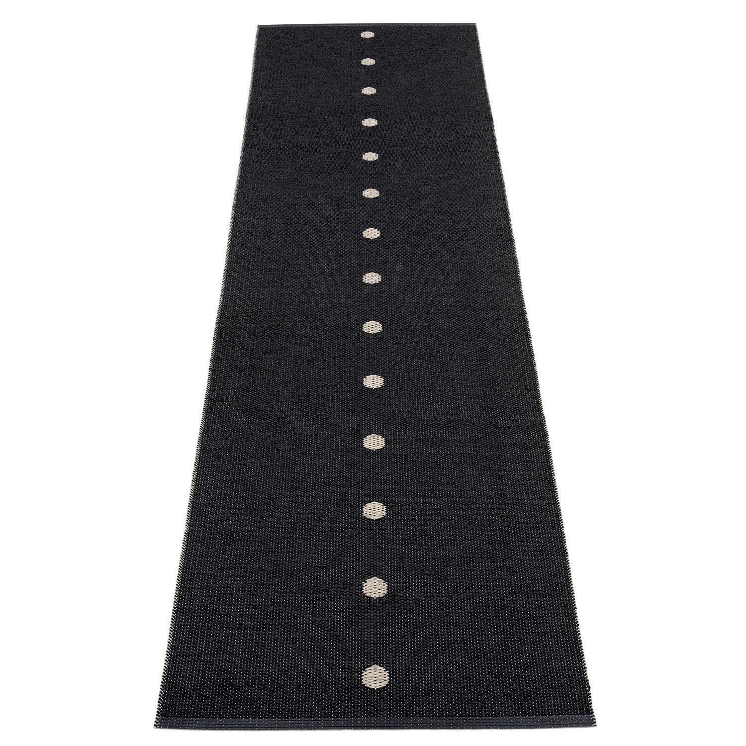 Pappelina, Peg matto 70x280 cm black / linen