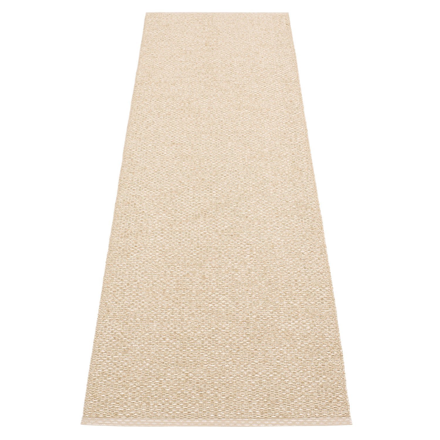 Pappelina, Svea matto 70x240 cm beige / champagne metallic