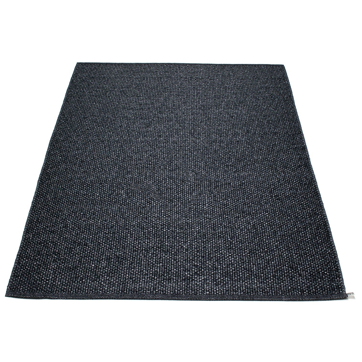 Pappelina, Svea matto 140x220 cm black metallic / black