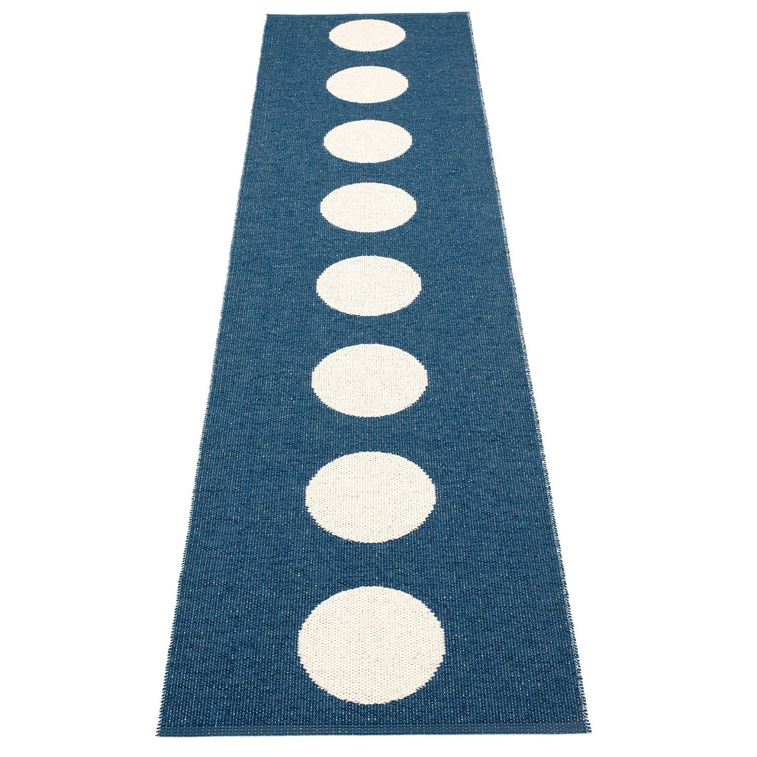 Pappelina, Vera matto 70x300 cm ocean blue / vanilla