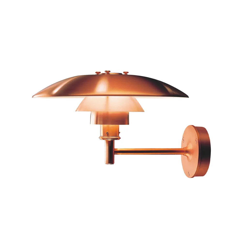 Louis Poulsen PH seinälamppu Brushed copper