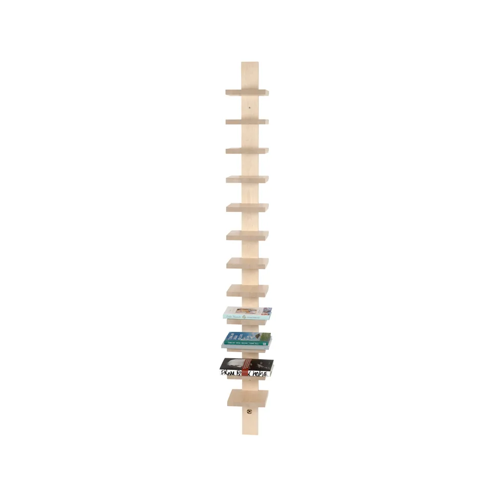 Källemo Pilaster seinähylly Saippuoitu koivu