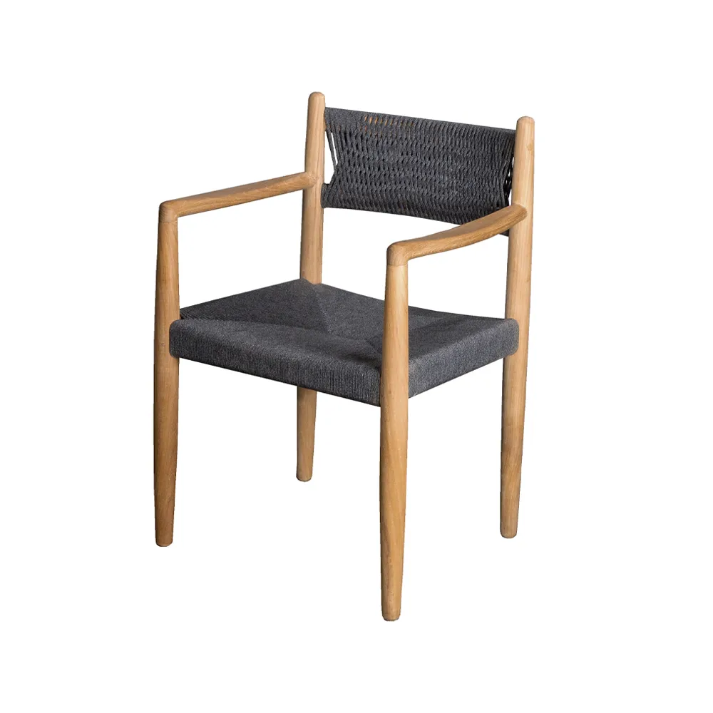 Cane-line Royal tuoli Dark grey, teak