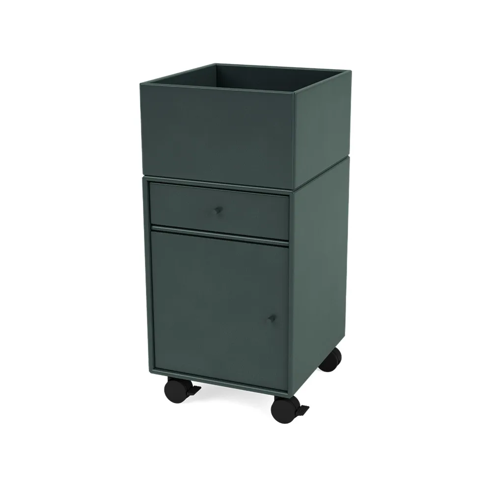 Montana Runner laatikosto pyörillä Black jade 163