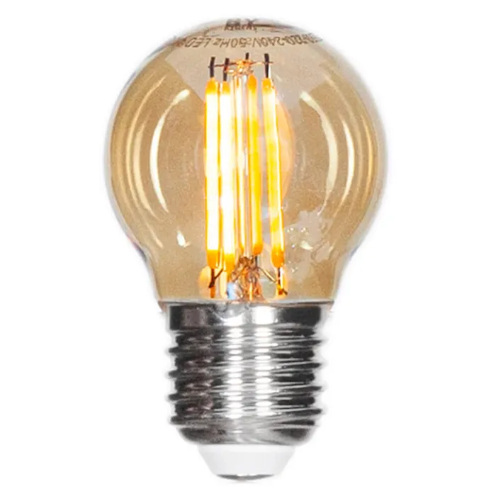 by Rydéns, Filament lamppu LEDdimbar klot E27 4W Ø45mm amber