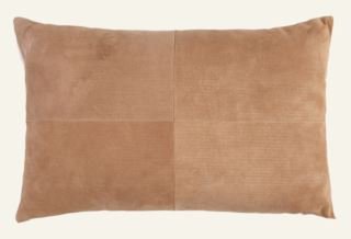 Suede koristetyynynpäällinen konjakki