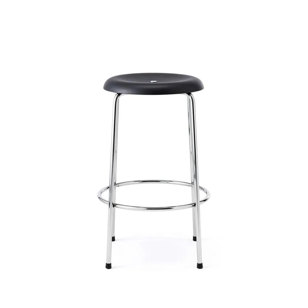 Lammhults Taburett-baarijakkara Musta-kromi, 63 cm