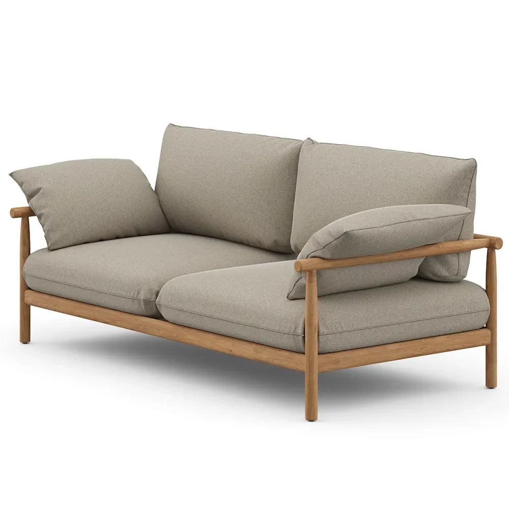 Dedon, TIBBO 2-istuttava sohva BPH teak 0205 vulcano matte 0122