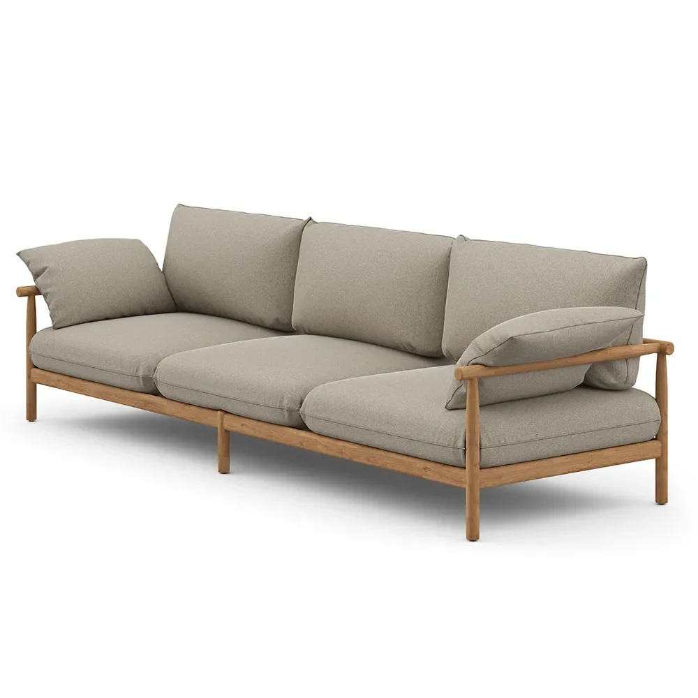Dedon, TIBBO 3-istuttava sohva BPM teak 0205 vulcano matte 0122