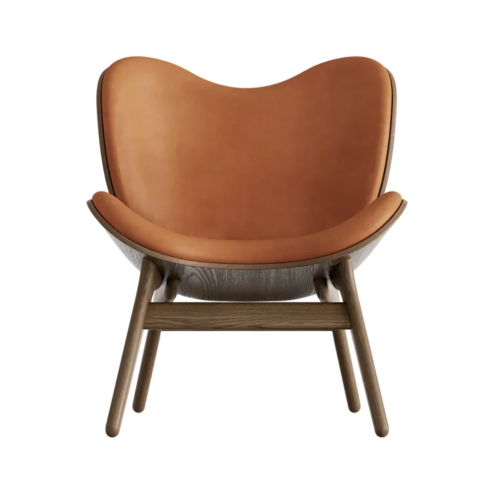 Umage, A Conversation Piece Lepotuoli Dark Oak/Hope Leather Cognac