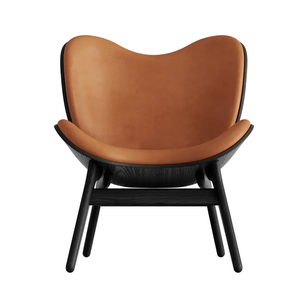 Umage, A Conversation Piece Lepotuoli Black Oak/Hope Leather Cognac