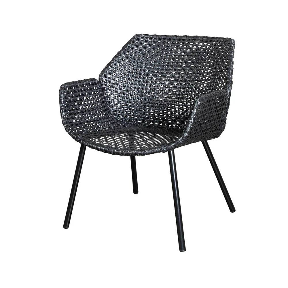 Cane-line Vibe lounge-nojatuoli Black/anthracite